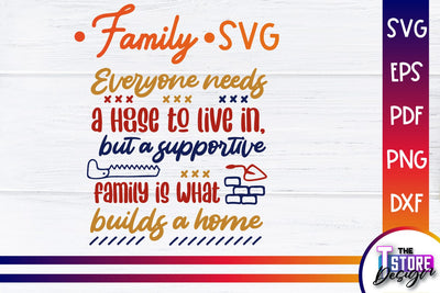 Family SVG | Family Quotes Design | Print SVG v.1 SVG The T Store Design 