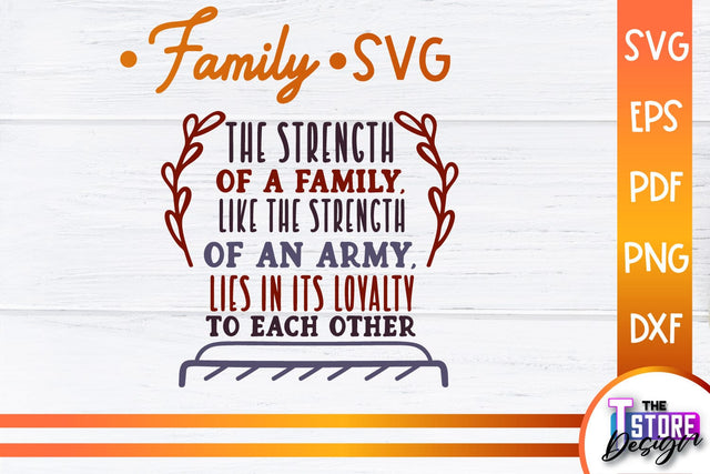 Family SVG | Family Quotes Design | Print SVG v.2 SVG The T Store Design 