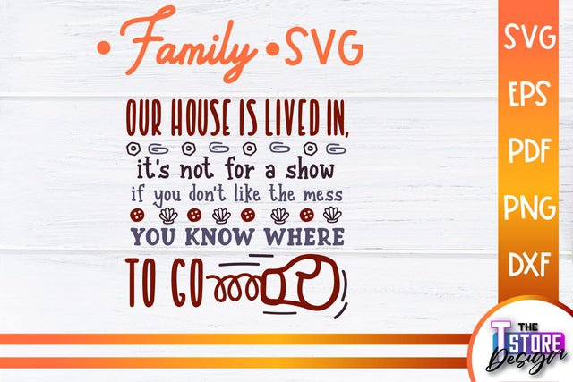 Family SVG | Family Quotes Design | Print SVG v.2 SVG The T Store Design 