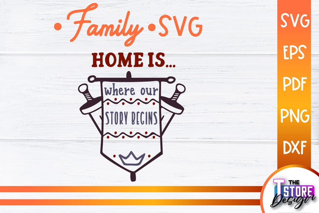 Family SVG | Family Quotes Design | Print SVG v.2 SVG The T Store Design 