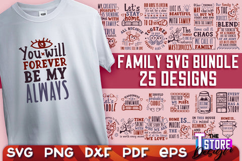 Family SVG | Family Quotes Design | Print SVG v.2 SVG The T Store Design 