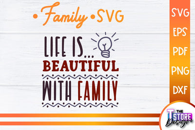 Family SVG | Family Quotes Design | Print SVG v.2 SVG The T Store Design 