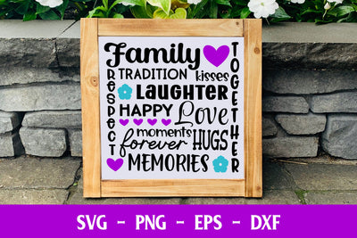 Family SVG | Family Subway Art Design | VIP Extended Use License SVG So Fontsy VIP Design Shop