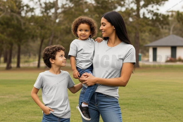 Family t-shirt mockup design Mock Up Photo Regulrcrative 