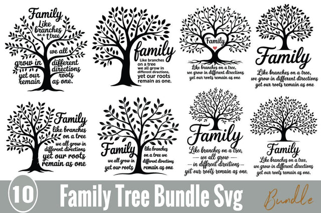 Family Tree Bundle Svg SVG Angelina750 
