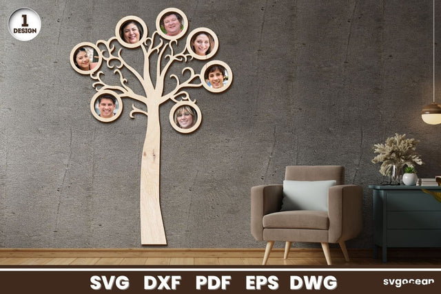 Family Tree Photo Frame SVG SvgOcean 