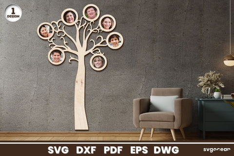 Family Tree Photo Frame SVG SvgOcean 