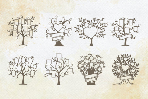 Family tree svg cut files SVG DIYCUTTINGFILES 