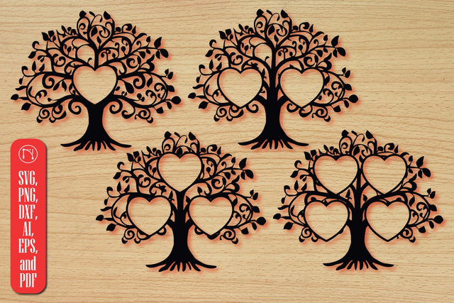Family Tree with Heart SVG Bundle SVG MD JOYNAL ABDIN 