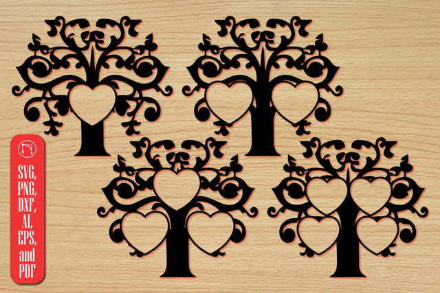 Family Tree with Heart SVG Bundle SVG MD JOYNAL ABDIN 