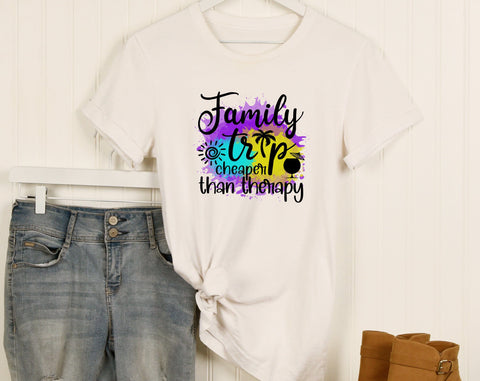 Family Trip Sublimation Designs Bundle, 6 Family Trip PNG Files, Family Vacation PNG, Family Trip Cheaper Than Therapy PNG Sublimation HappyDesignStudio 