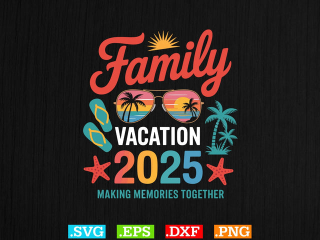 Family Vacation 2025 Shirt Shirt, Beaches Love Me Svg, Family Vacation Svg SVG Creativeart88 