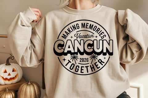 Family Vacation 2026 SVG PNG: Ready Or Not Cancun Trip SVG DesignDestine 