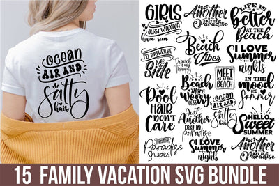 Family Vacation SVG Bundle Digital Pattern orpitasn 