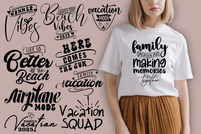 Family Vacation SVG Bundle Digital Pattern orpitasn 