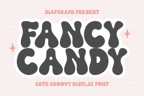Fancy Candy - Retro Groovy Font Font Masyafi Studio 
