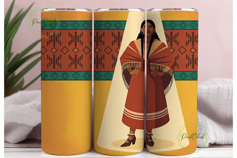Fancy Shawl Tumbler Wrap Sublimation PixelChick 