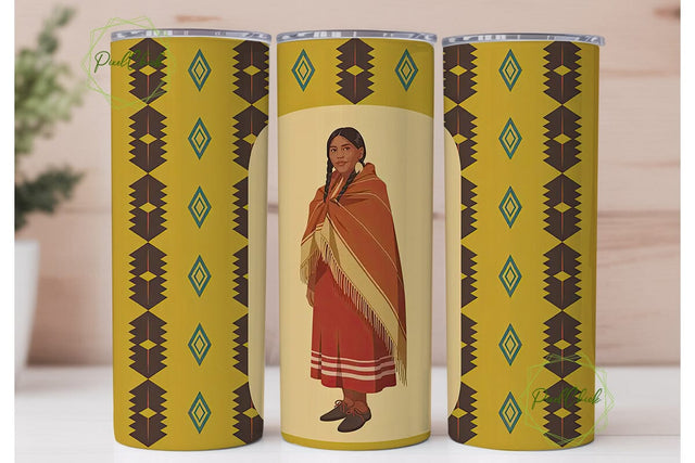 Fancy Shawl Tumbler Wrap Sublimation PixelChick 