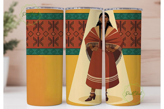 Fancy Shawl Tumbler Wrap Sublimation PixelChick 