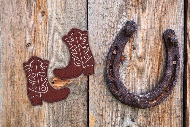 Fancy Western Boot ITH Feltie Applique Embroidery Embroidery/Applique DESIGNS Designed by Geeks 