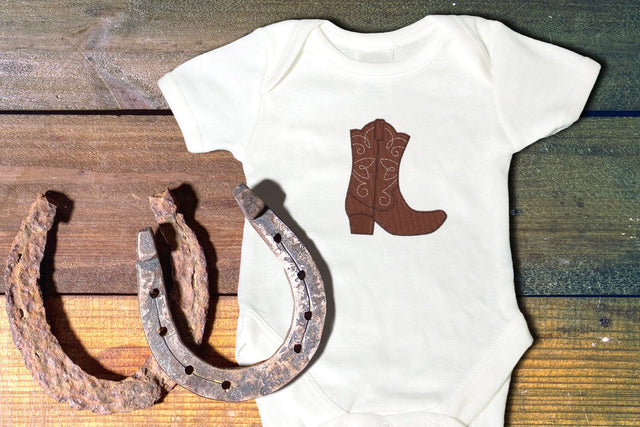 Fancy Western Boot Mini Embroidery Embroidery/Applique DESIGNS Designed by Geeks 