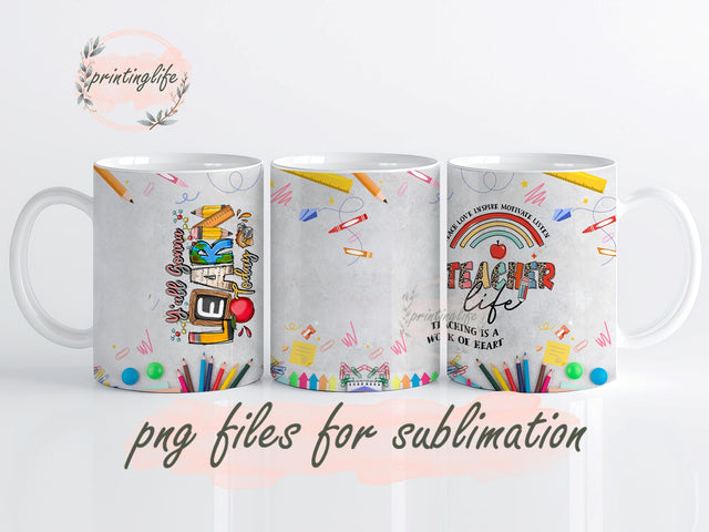 Fancyfams, Teacher Digital Design Download Mug Wrap Design, Mug Design PNG Sublimation PrintingLife 