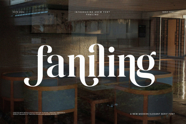 Faniling - Elegant Serif Font Font studioalmeera 