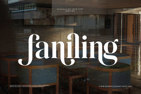 Faniling - Elegant Serif Font Font studioalmeera 