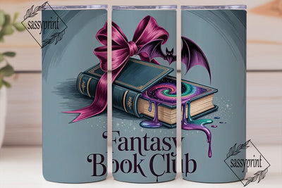 Fantasy Book Club 20oz Tumbler Wrap Sublimation sassyprint 