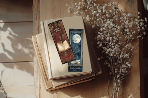 Fantasy Bookmarks Printable Set for Women | Library Bookmark SVG GlamArtZhanna 