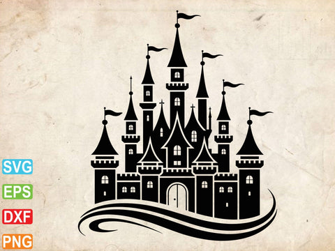 Fantasy Castle Svg, Fantasy Castle Clipart SVG Creativeart88 