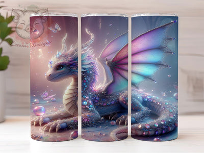 Fantasy Dragon Dreamcatcher Tumbler, Fantasy Dragon, Boho Dreamcatcher, Mystic Tumbler, Tribal Fantasy, 20oz Tumbler, Sublimation Design Sublimation Lara' s Designs 