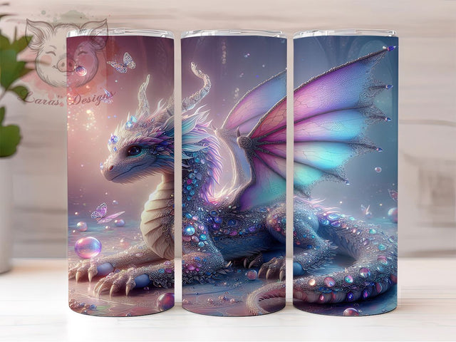 Fantasy Dragon Dreamcatcher Tumbler, Fantasy Dragon, Boho Dreamcatcher, Mystic Tumbler, Tribal Fantasy, 20oz Tumbler, Sublimation Design Sublimation Lara' s Designs 