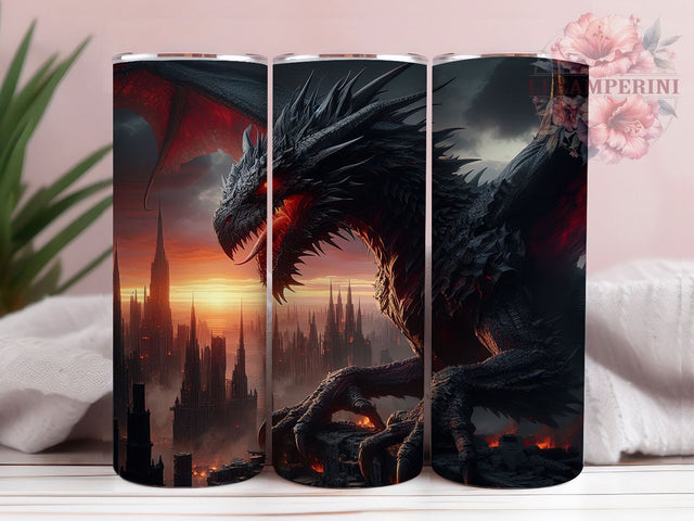 Fantasy Dragon Scale Tumbler Wrap, Fantasy Creature Design, Dragon Scale Pattern, Medieval Style Cup, Dragon Lover Gift, Mystical Beast Tumbler, Fantasy Art Wrap Sublimation Li Zamperini 