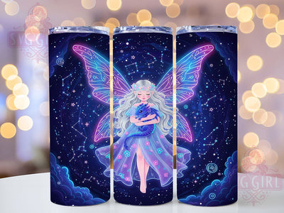 Fantasy Fairy Dragon Tumbler, Dragon Theme, Mythical Art, Enchanted Style, Whimsical Design, 20Oz Tumbler, Sublimation Wrap Sublimation SvggirlplusArt 