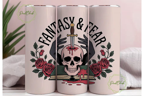 Fantasy & Fear 20oz Tumbler Wrap Sublimation PixelChick 