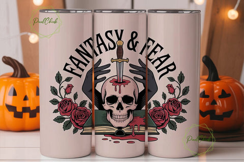 Fantasy & Fear 20oz Tumbler Wrap Sublimation PixelChick 
