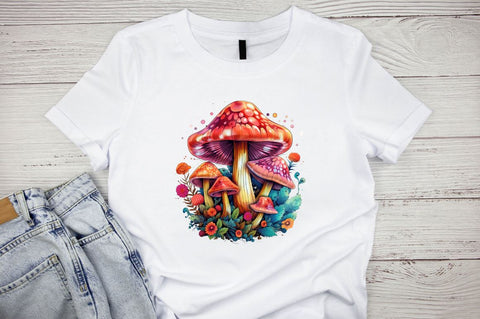 Fantasy Mushroom Sublimation Clipart Bundle Sublimation Designangry 