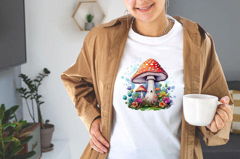 Fantasy Mushroom Sublimation Clipart Bundle Sublimation Designangry 