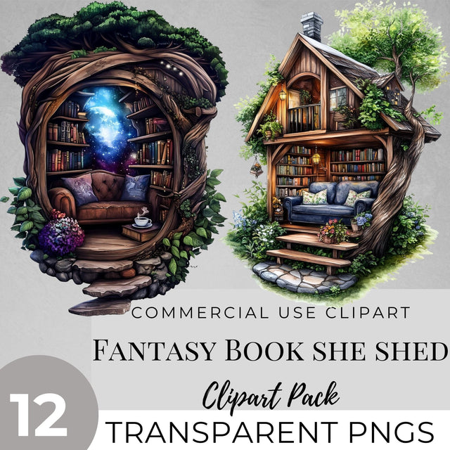 Fantasy She Shed PNG SVG Paige Cole Studio 