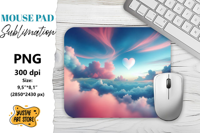 Fantasy Sky mouse pad sublimation. Sublimation Yustaf Art Store 