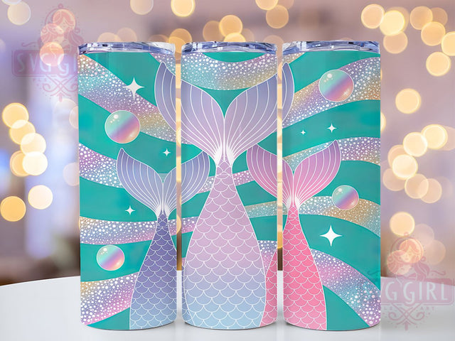 Fantasy Sparkly Mermaid Glitter Tumbler, Sparkly Mermaid Sublimation Design, Ocean Fantasy Art, 20oz Mermaid Tumbler, Whimsical Mermaid Mug, Stylish Glitter Cup, Magical Mermaid Wrap Sublimation SvggirlplusArt 