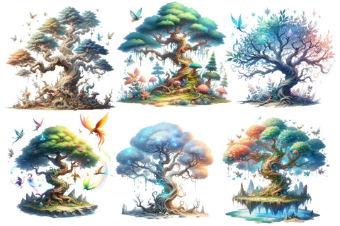 Fantasy Trees Sublimation Clipart Sublimation designartist 