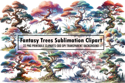 Fantasy Trees Sublimation Clipart Sublimation designartist 
