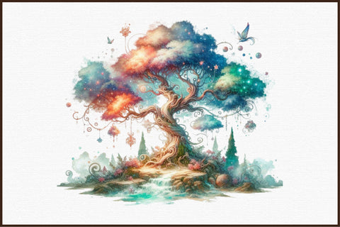 Fantasy Trees Sublimation Clipart Sublimation designartist 