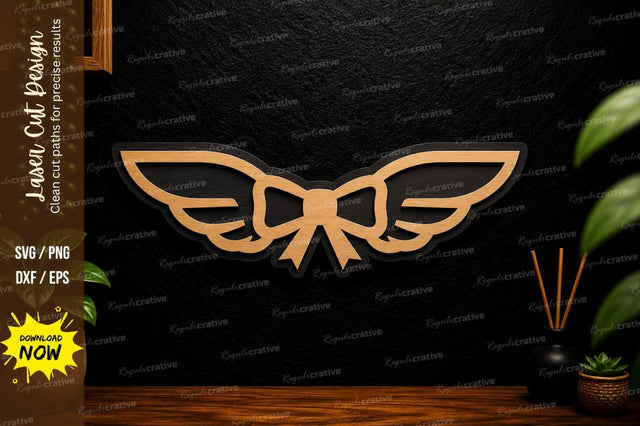Fantasy Wings Symbol Laser Cut Svg Design SVG Regulrcrative 