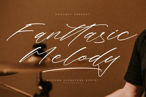Fanttasic Melody - Modern Signature Script Font Letterena Studios 