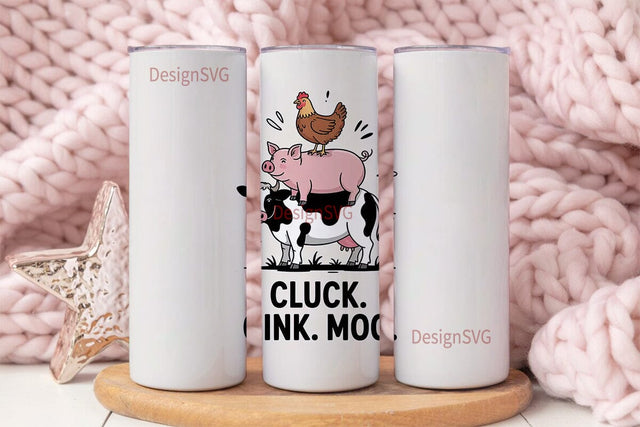 Farm Animal Stack 20oz Tumbler Sublimation DesignSVG 
