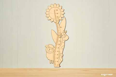 Farm Animals Growth Chart Laser Cut SVG SvgOcean 