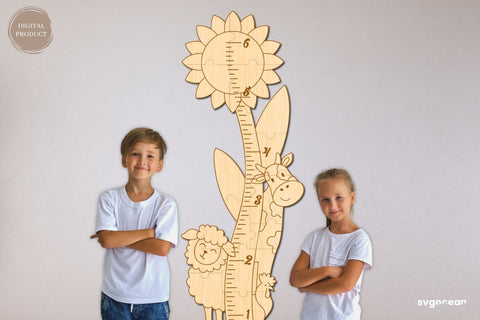 Farm Animals Growth Chart Laser Cut SVG SvgOcean 